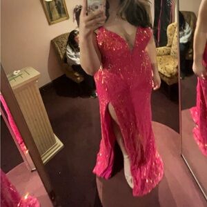 Pink prom dress